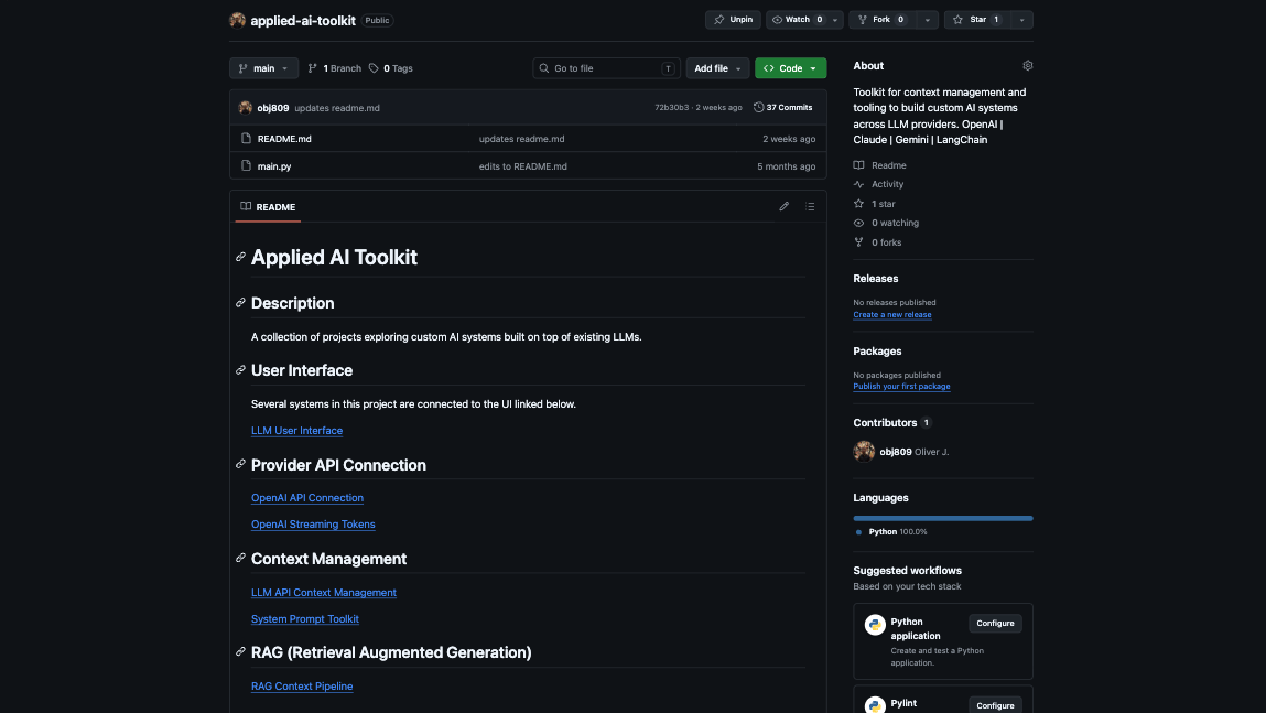 Applied AI Toolkit