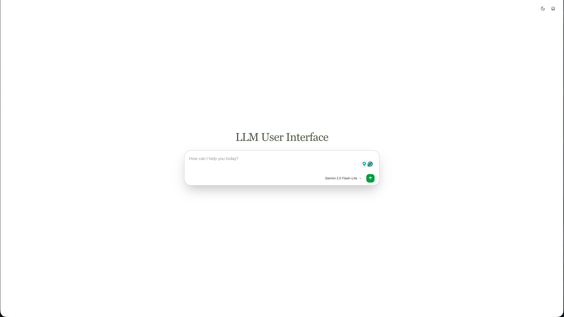 LLM User Interface
